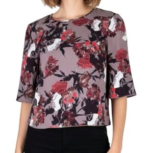 Aritzia WILFRED Cambrai Floral Blouse